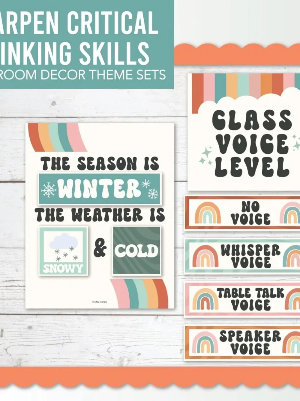 Classroom Calendar Set Bulletin Board Decorations Colorful Season Weather Days